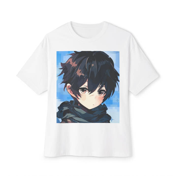 Anime-Inspired Unisex Oversized Tee, Streetwear Top, Casual Graphic Shirt, Trendy Gift for Fans, Comfortable Everyday Wear